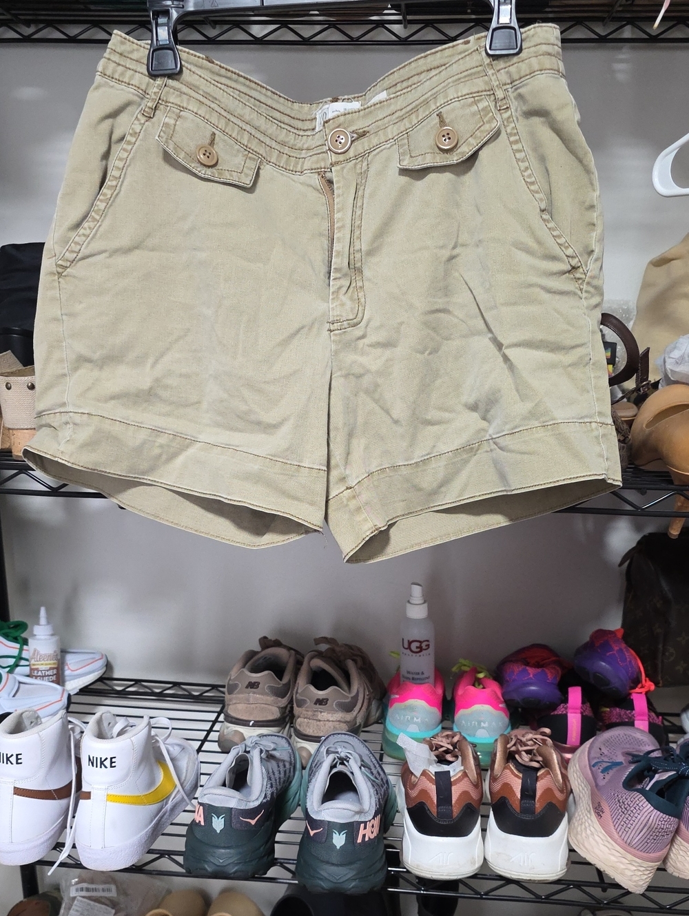 Women's Classic Khaki Cotton Shorts